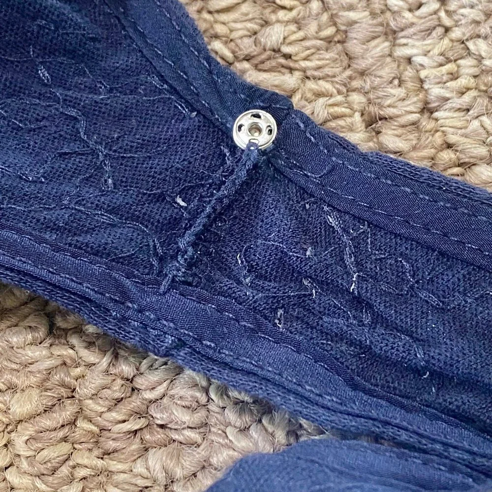 J. Crew Navy and Mint Sequin Tank Top